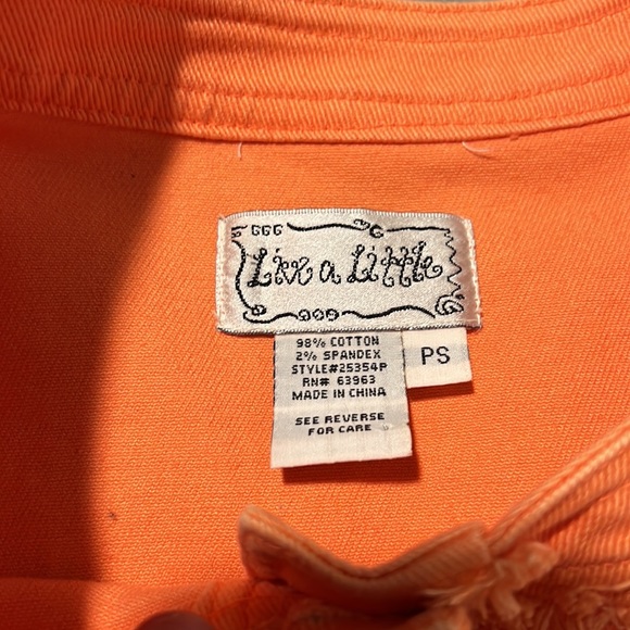 Live a Little Orange Blazer, Jacket, Fringe, Retro, Boho, Hippie, Size PS - Picture 6 of 9